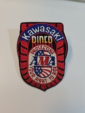 Kawasaki Rider Sew-On Patch Motorcycle AMA Protecting Your Right to Ride picture