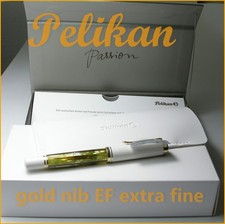 PELIKAN M400 SOUVERÄN® WHITE TORTOISE EF EXTRA FINE GOLD NIB FOUNTAIN PEN NEW picture
