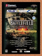 2003 Battlefield 1942 Road To Rome Official National Championship Original Ad v1 picture