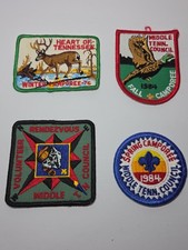 Vintage BSA Boy Scout Middle Tennessee Council Camporee Patch Lot 1976 1984 picture