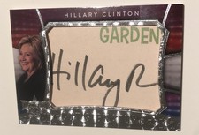 2020 Decision Hillary R Clinton Cut 1/1 Autograph Silver Foil Card Rare picture