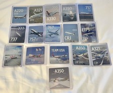 Delta 2025 Complete 16 Plane Card Set  NEW LA28 Olympic + 100 Anniv Cards + BCA picture