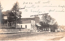 RPPC Iola CO Colorado Main Street Store Extinct Disaster Photo Vtg Postcard D13 picture