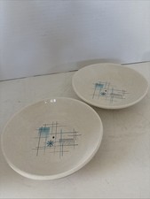 VTG Franciscan Atomic Oasis 7” Coupe Cereal Bowls 1954-1962 MCM picture