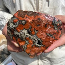 2LB   Rare Natural Raw Ocean Jasper Rough Quartz Crystal Mineral SpecimeM picture
