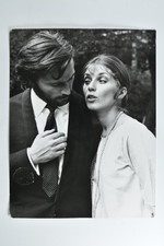 Joanna Shimkus Bearded Man Couple Portrait Apis Paris c1960s VTG Photo picture