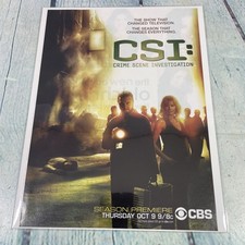 2008 CSI Television Series CBS Show Print Ad/Poster Pinup Promo Art Magazine Pg picture