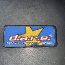 RARE D.A.R.E.  Patch Blue With Yellow Star picture