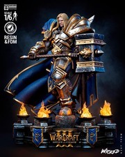 Arthas Sculpture | World of Warcraft | 3D Printed UNPAINTED | 1:8 picture