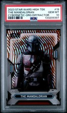 RARE 2023 Topps Star Wars High Tek Mandalorian Orange /25 PSA 10 GEM MINT pop 2 picture