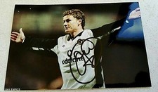 Original action photo Ole Gunnar Solskjaer - Signed - Man Utd - RARE picture