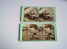 Rare Set of 7 Vermont Stereoscopic Co. Views of Camp Douglass, Highgate Springs picture