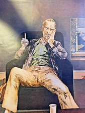 1972 Magazine Illustration Billionaire Howard Hughes picture