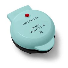 New Nostalgia MWF5TL MyMini Waffle Maker - Teal - Dorm Apartment RV Camping picture
