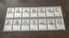 Complete Topps 2004  Lord Of The Rings Trilogy Chrome Autograph Set picture