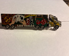 Hard Rock Las Vegas Semi Truck Guitar Pinback Collectible Lapel Pin picture