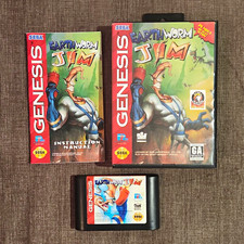 Sega Earthworm Jim Sega Genesis Complete Box Manual 1994 NTSC-U/C GA Untesed picture