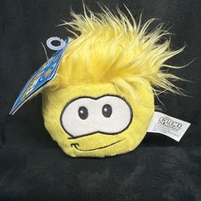 Disney Club Penguin Yellow Puffle Series 1 Plush  w/ Tag & Coin picture