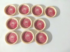 10 NOS Vtg Milk Bottle Carton Cap Pennsy Railroad PRR Harshbarger Altoona Pa picture