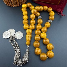 Old Afghani Misky 33-Bead Islamic Tasbih Rosary مسباح مسبحة مسكي افغاني قديم picture