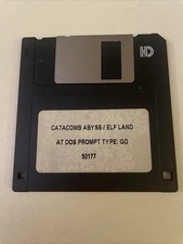 MS-DOS 3.5” Floppy Disk Disc Catacomb Abyss Elf Land Shareware UNTESTED PC Game picture