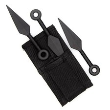 Shadow Strike Trio Black-Wrapped Mini Kunai Throwing Knives Set for Practice picture