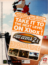 Tony Hawk's Pro Skater 2x Xbox Vintage 2000 Magazine Ad Gaming Print picture