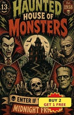 Classic Horror Movie Fan Halloween Decor Retro Metal Tin Sign picture