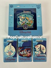 2026 Walt Disney World Parks 55th Anniversary Mickey Pin Set Of 4 picture