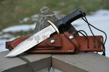 ASS Model 15 Hand Crafted Survival, Camping AIR-MAN Knife With Leather SHeath picture