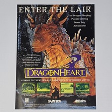 Dragon Heart Game Boy Enter The Lair Print Ad/Poster picture
