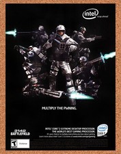 2007 Battlefield 2142 Intel Core 2 Original Advertisement / Retro Promo v3 picture