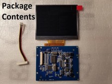 Sega Nomad LCD TFT Screen w/ Driver Board and Wiring Harness Kit picture