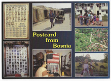Operation Joint Endeavor Postcard Bosnia-Herzegovina War Torn Land Scenes 1996 picture