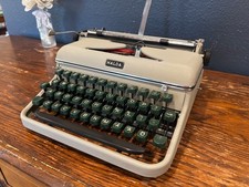 Vintage HALDA Portable Typewriter Made in Sweden w/ Original Case picture