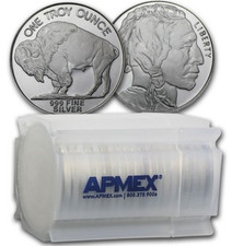 1 oz Siver Round Buffalo (Tube of 10) .999 Fine Siver picture