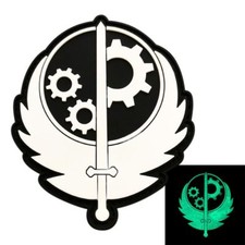 Glow Dark Fallout Brotherhood of Steel 3D PVC Patch picture