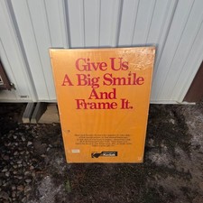 NOS Vintage Kodak Film Processing Store Display Advertise Sign Smile & Frame It picture
