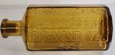 A. LANCASTER'S INDIAN VEGETABLE JAUNDICE BITTERS BOTTLE RICHMOND, VA 1852 picture