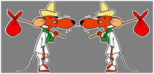 TWO PACK SLOWPOKE RODIGUEZ VINTAGE STYLE DECAL STICKER, RAD ROD picture