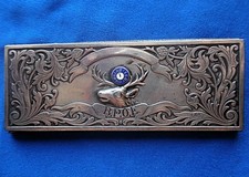 antique STERLING Elks fraternity BPOE 1923 New Orleans La. members card & case picture