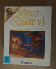 King's Quest VI 6 White BIG BOX PC MS-DOS WIN Sierra 3.5