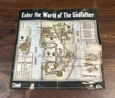 Godfather The Game MAP Foldable Double God Father XBOX Instruction Manual Only picture