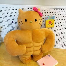 Buff hello kitty | Sanrio Kawaii Muscle Plush 30CM picture