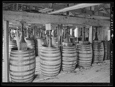 Photo:Saint James Parish Louisiana 1938 Perique Tobacco Aging Barrels picture