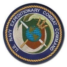 US Navy Expeditionary Combat Command Embroidered  Patch - 4 1/2