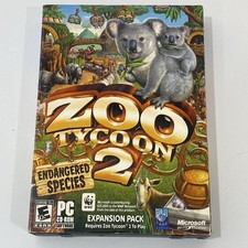 Zoo Tycoon 2: Endangered Species Expandsion Pack (PC, 2005) Game Gaming PC Disc picture