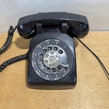 Vintage Stromberg-Carlson Rotary Phone Black Desk Telephone SC 500D 1950s-70s picture