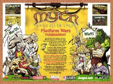 1998 Myth The Fallen Lords Platform Wars Tournament Original Ad / Promo v7 picture