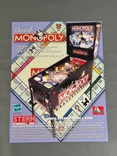 Monopoly Flyer New NOS PROMO Stern Pinball Machine Art Artwork Retro z picture